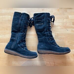 Timberland Earthkeepers Tall Granby Black Suede Size 9.5 W